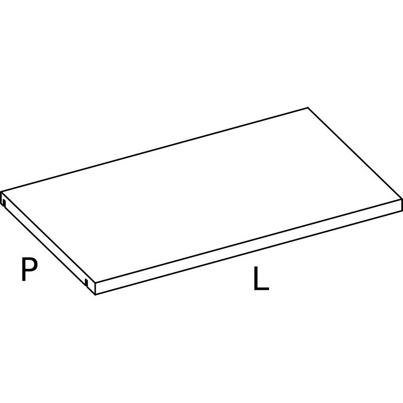 Ripiano interno armadio spessore 35 mm ISCHIA L.134,4 P.50