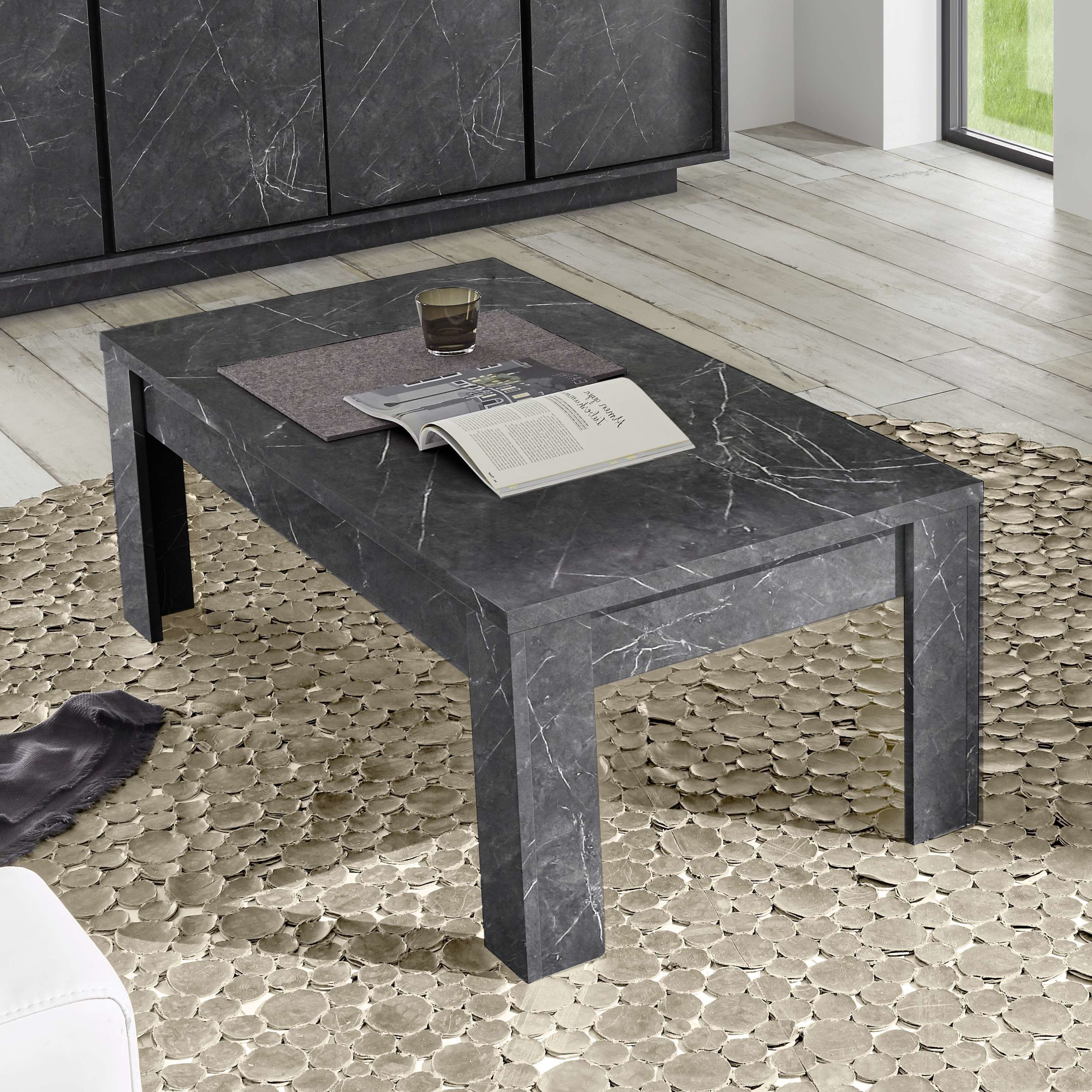 Tavolino LISSONE marmo nero L.122 H.45 P.65 cm