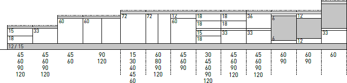 Basi a terra P.56,3 cm